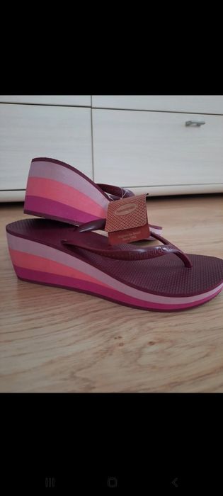 Klapki japonki na koturnie 36/37 Havaianas