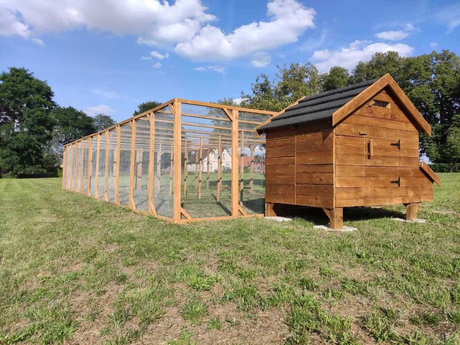 Duży kurnik XXXL dla 20-28 kur kaczek deska sosna, jodła Ocieplony!