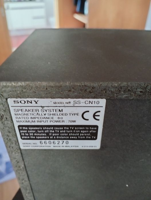 Colunas sistema home video