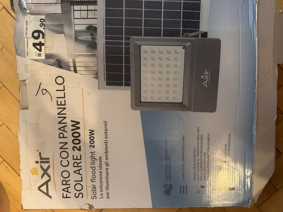 Автономний Led прожектор із сонячною панеллю