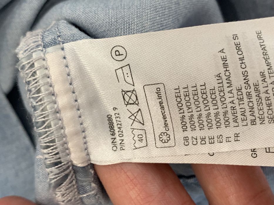 Top na ramiączkach lyocell H&M rozmiar 38