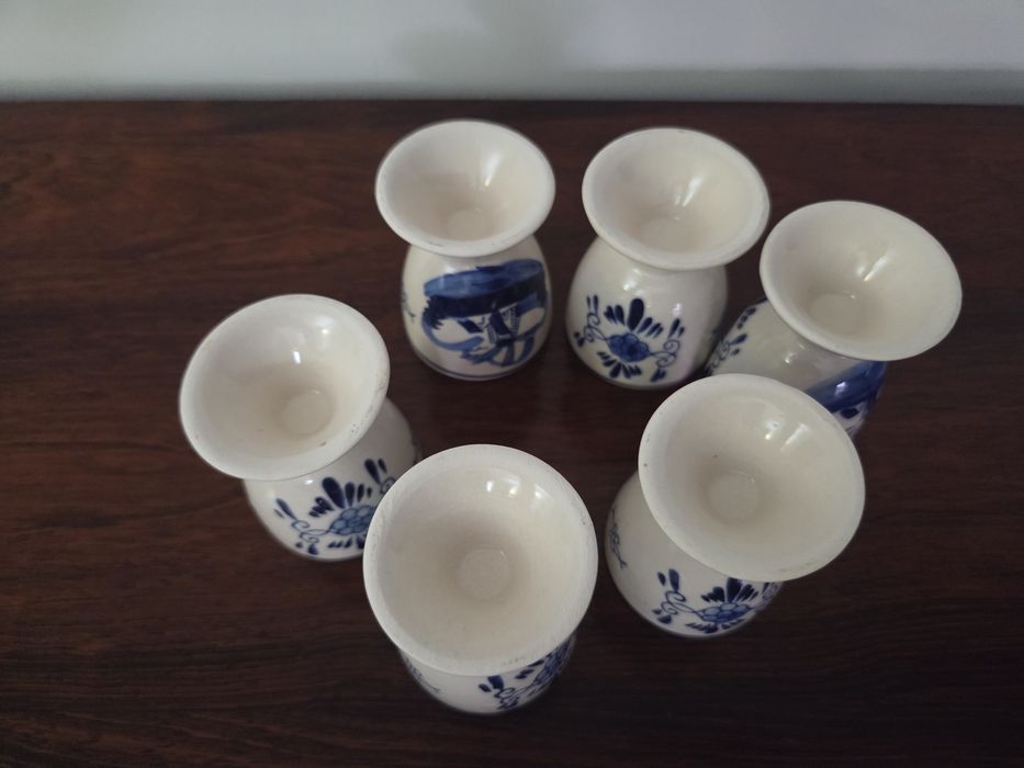 6 porta ovos em cerâmica
