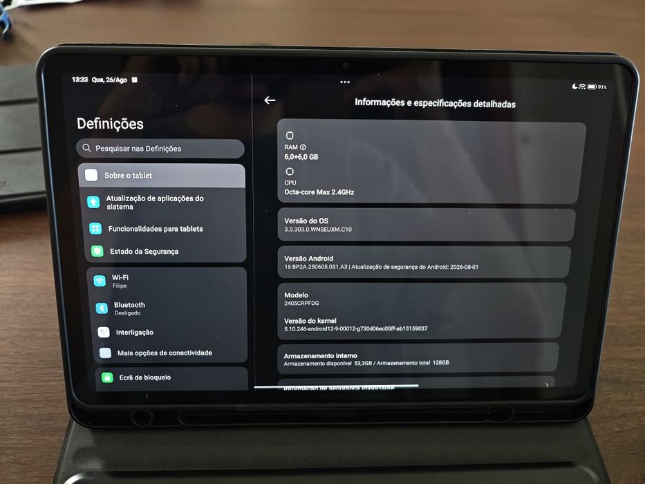Redmi Pad Pro 6+128GB como novo com acessórios incluídos!