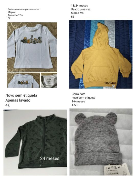 Roupa Menino vários tamanhos