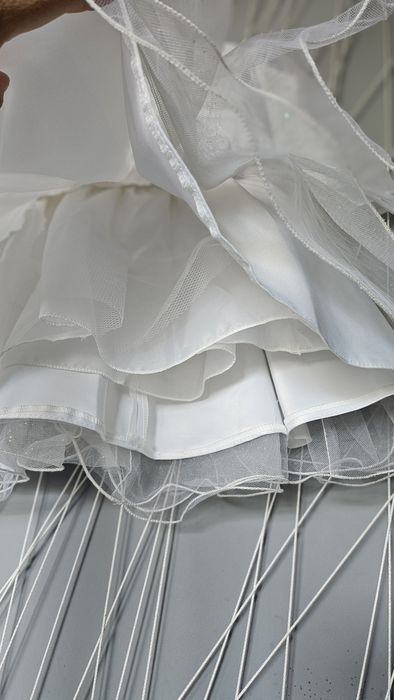 Sukienka biała 80 86 chrzest komunia Boże Ciało