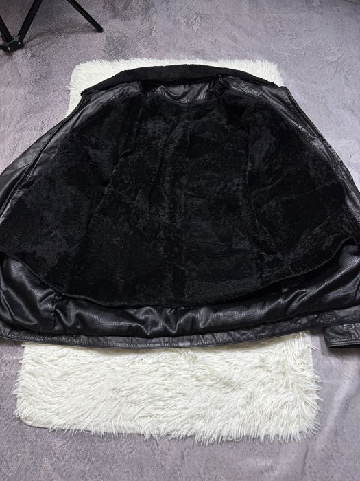 Італійська шкіряна чоловіча куртка з утепленням franco marcello