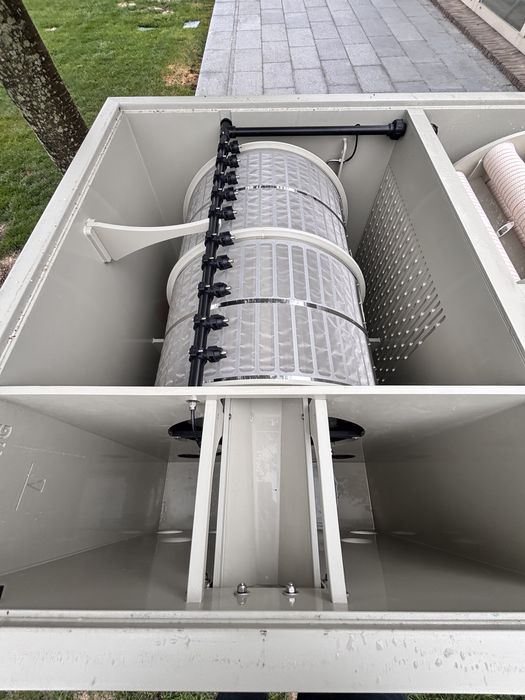 Filtry bebnowe do stawow oczek wodnych RAS Filtreau DVS