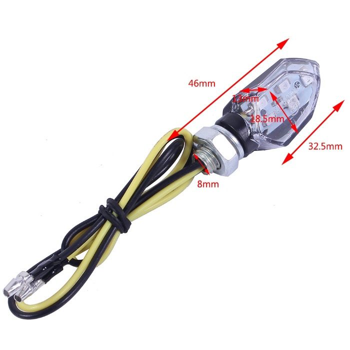 Piscas Led Super pequenos Mota Café Racer Scrambler Universais