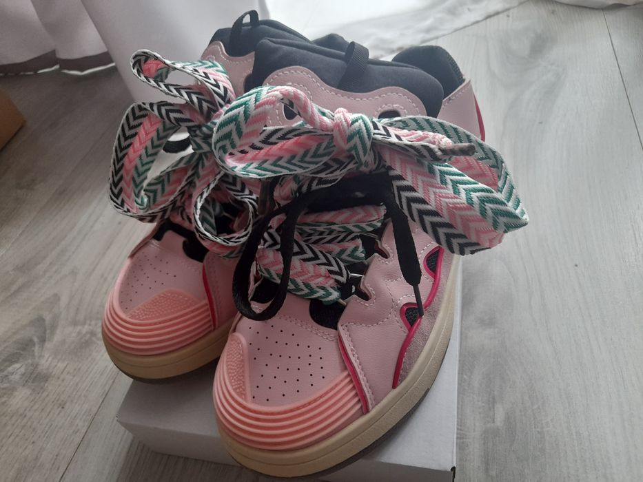 Buty różowe w stylu Lanvin nowe W-Wa