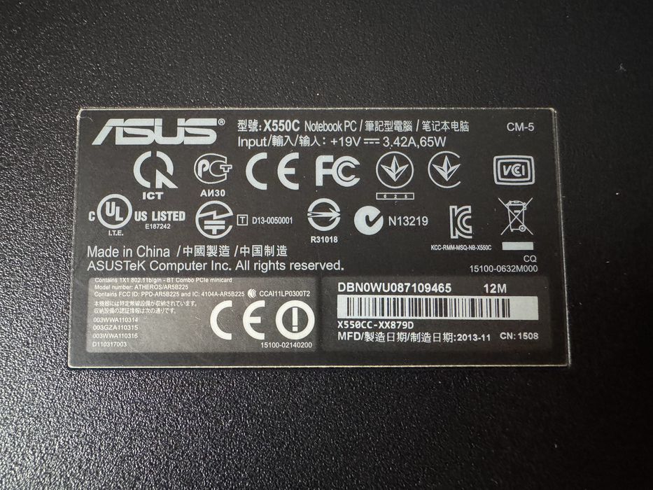 Laptop ASUS X550CA | Intel Pentium | 8GB RAM | Dysk 512GB | Nowa ładowarka