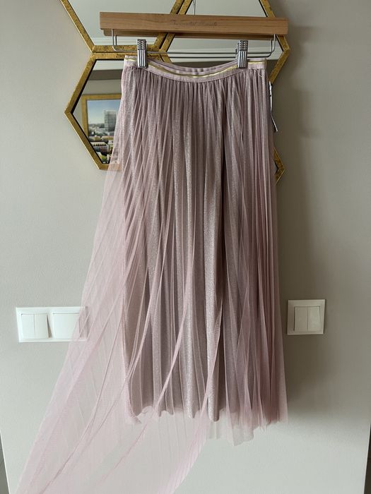 Tiulowa spódnica MIDI elegancka