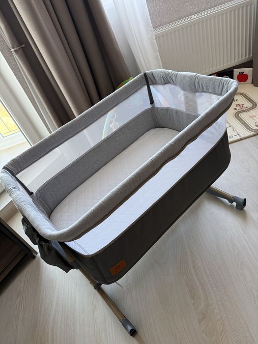 Кроватка детская 3 в 1 Lionelo LEONIE GREY STONE