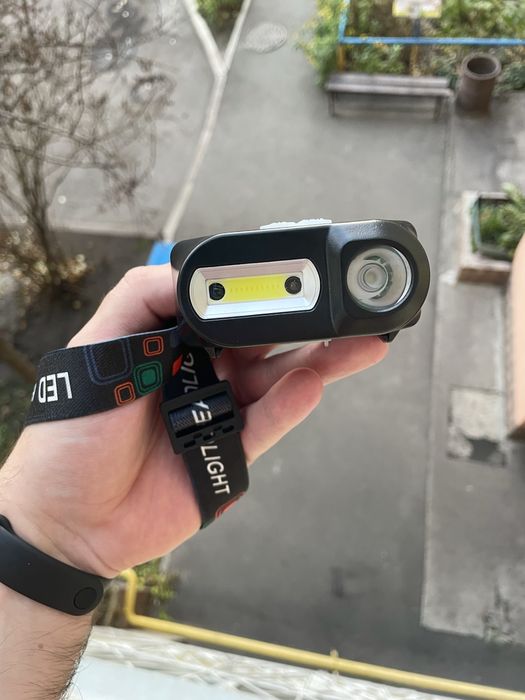 ДОВГОВІЧНИЙ, Налобний ліхтар із змінним акумулятором 18650 на 3000 mAh