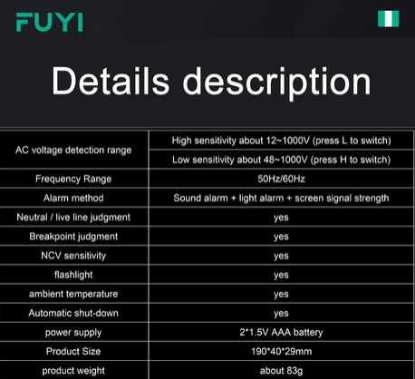 AC Voltage Test Probe 12-1000V64738473217923127