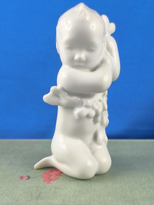Chłopiec syrenka z wodorostami Bing&Grondahl #porcelana #dekoracja