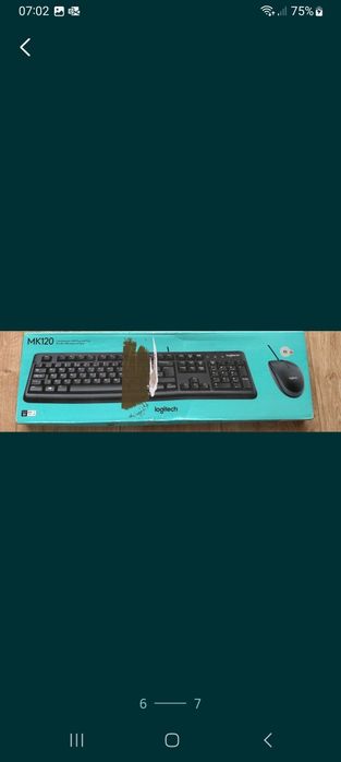 Lojitech teclado MK120 e rato óptico Lojitech desktop