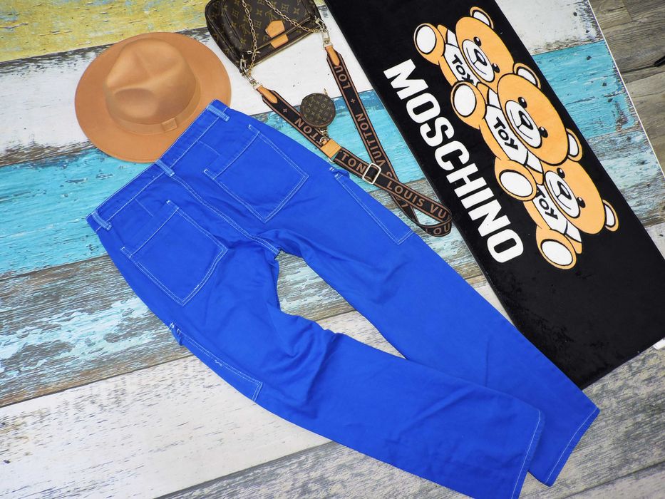 Primark Niebieskie spodnie jeans boczne kieszonki 38