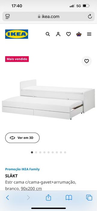 Cama Ikea + 1 colchão