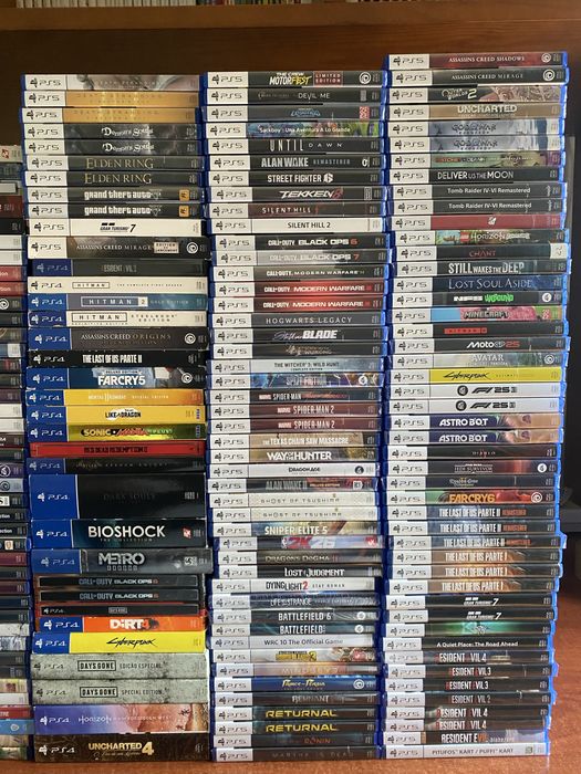 Lote de jogos PS4 e PS5