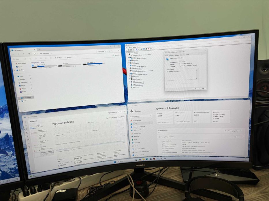 Pc Intel i5 3470 3.2 Ghz, RX470 4GB, 8GB RAM, SSD, Thermaltake 730W