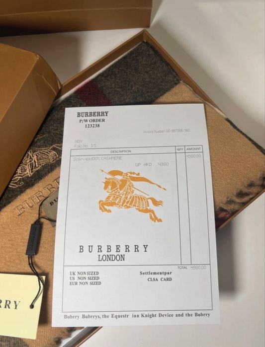 Szalik nowy burberry