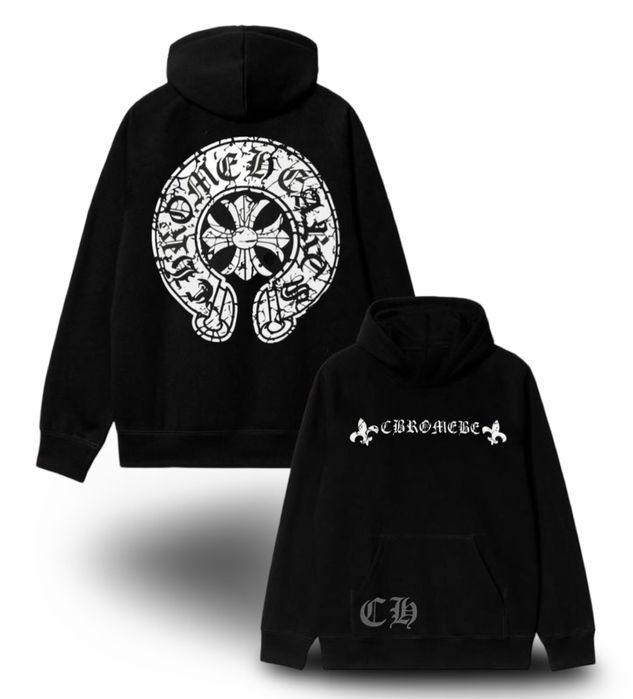 Худи Chrome Hearts x Bape Logo унисекс Хром Хартс с крестам толстовка