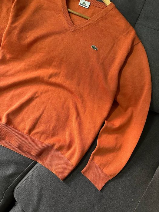 Винтажный шерсятной свитер Lacoste