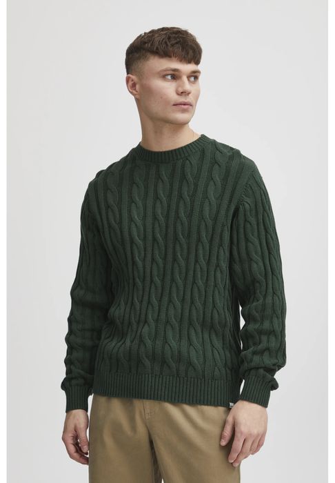 Светр Solid зелений вязаний S-M