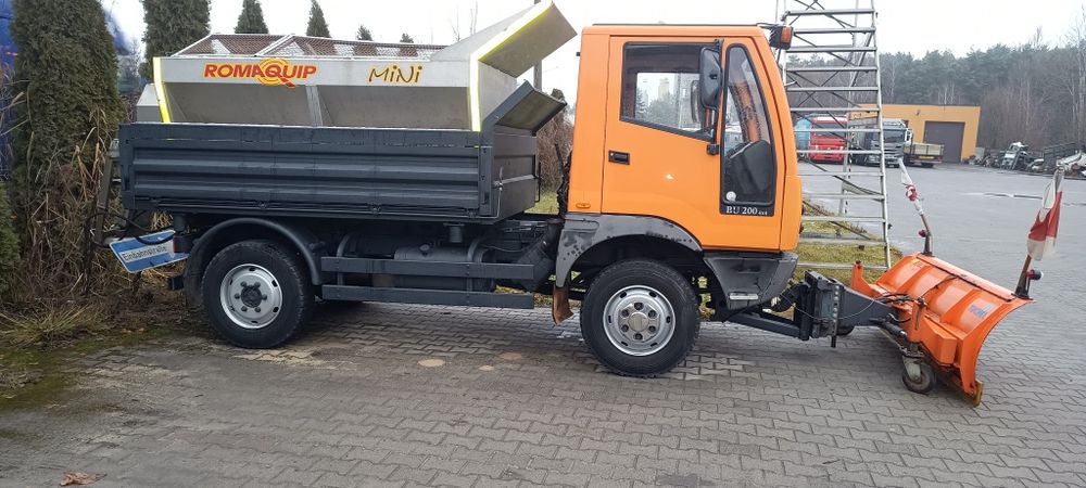 BUCHER multicar 4X4 PIASKARKA PŁUG kiper Bremach wywrotka Unimog Iveco