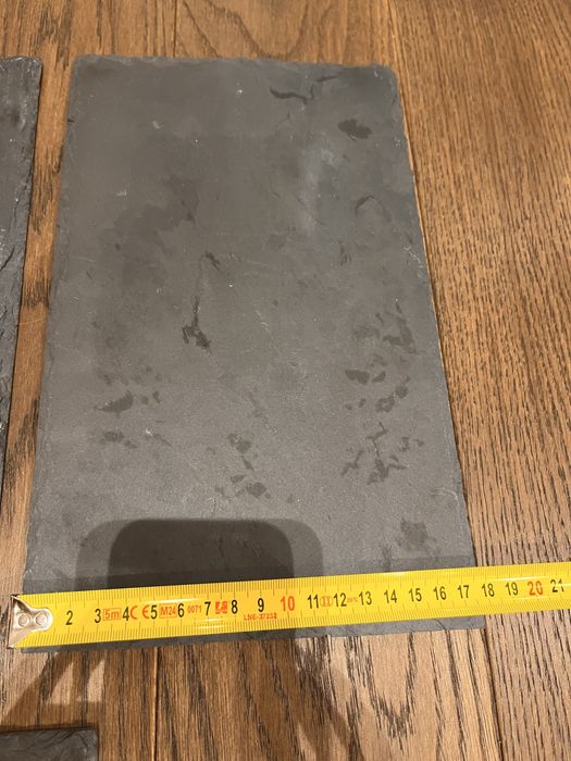 Talerz kamienny łupkowy czarny