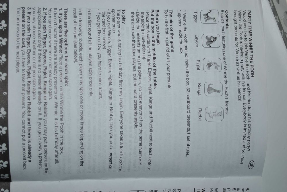 Игра 4+ Время вечеринки с Винни Пухом party time Disney детская