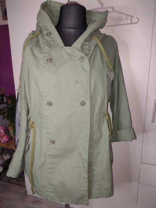 Kurtka khaki ZARA cekiny, rozm 40/42/44/46