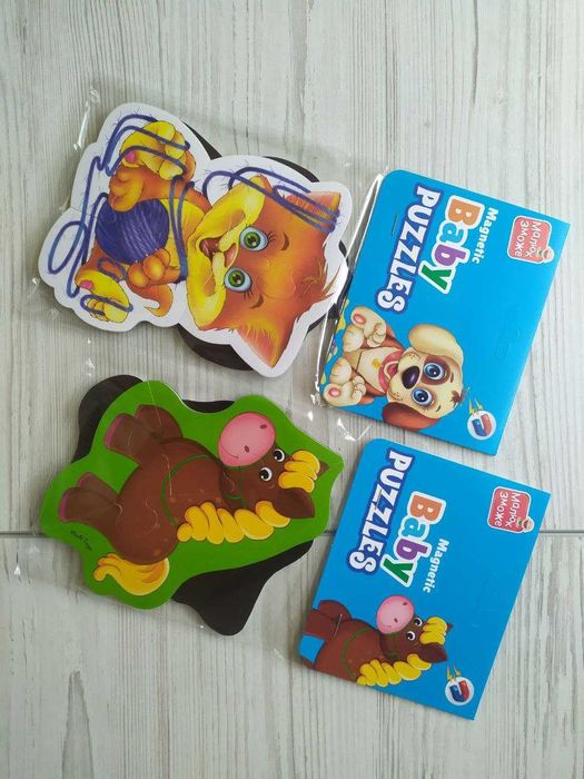 Бейби (беби) пазлы на магните (магнитные беби пазлы) Vladi Toys