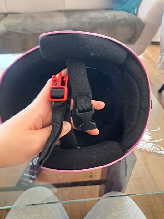 Kask narciarski dziecięcy różowy