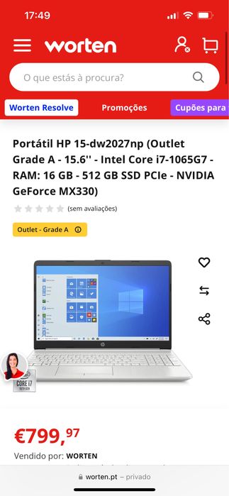 HP 15-inch Laptop with i7 Processor in Very Good Condition64283904791937124