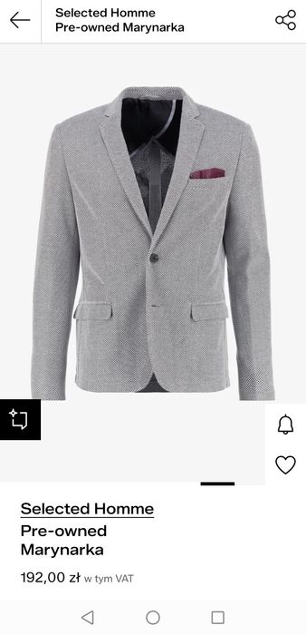 Marynarka Selected/Homme r48