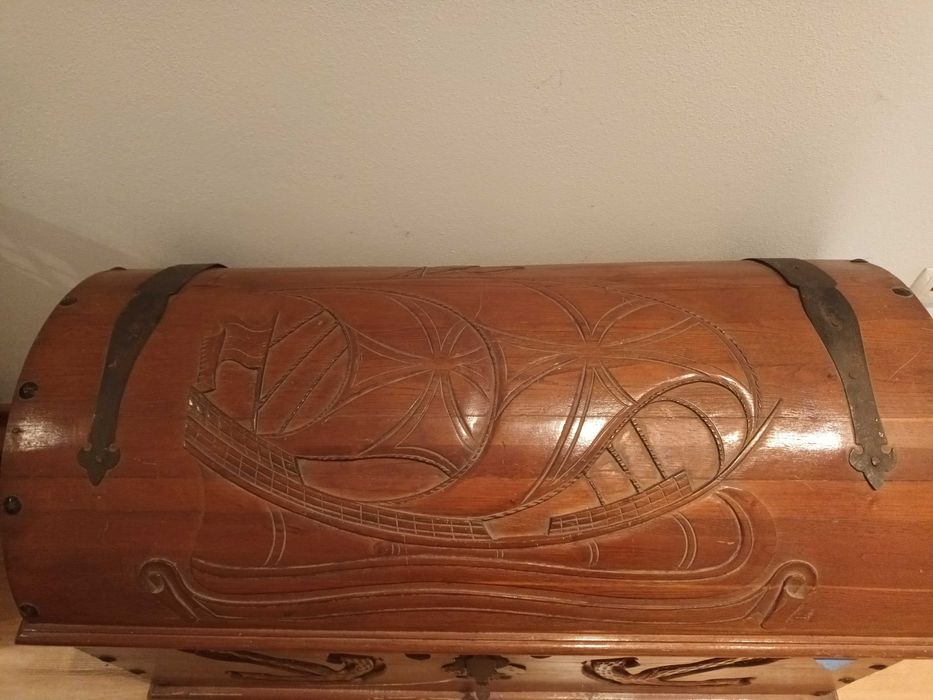 Baú madeira carvalho