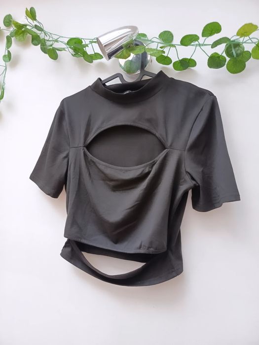 Top Preto de Manga curta