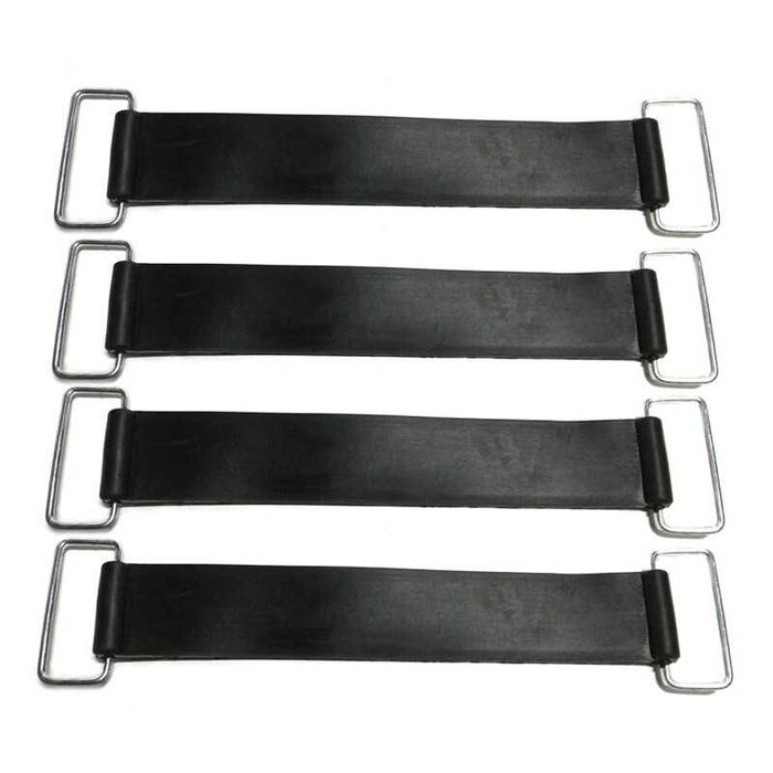 Fita Elástica de Fixação de Bateria para Moto - Com Argolas em Metal