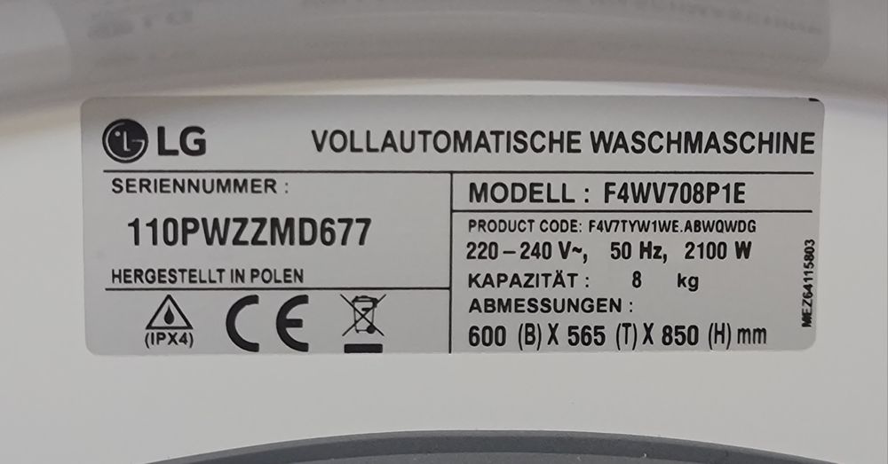Пральна машина LG 8kg 1400віджим. Стан нової.Гарантія