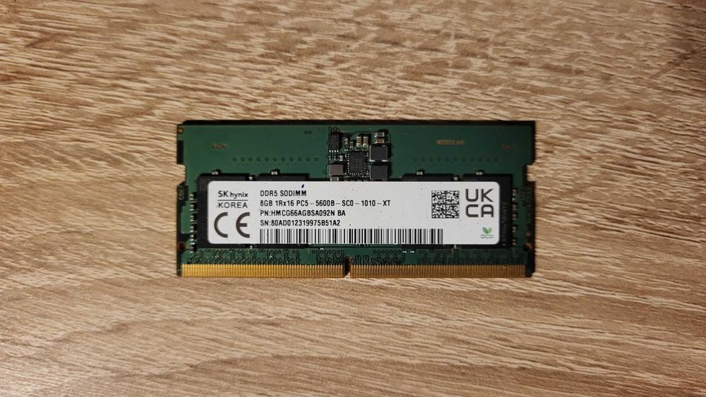 SK Hynix 8 GB DDR5 5600 MHz SO-DIMM – HMCG66AGBSA092N