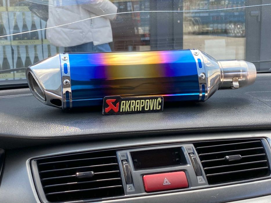 Вихлоп Прямоток Акрапович Прямоточний вихлоп вихлопна труба на Мот
