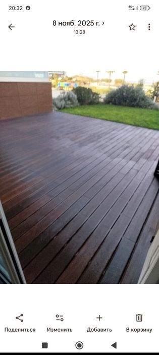 Tratamento madeira chão Deck