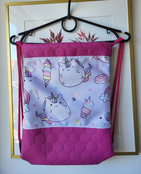 FenkoweŚcieżki mały plecak worek z jednorożcami Pusheen unicorn
