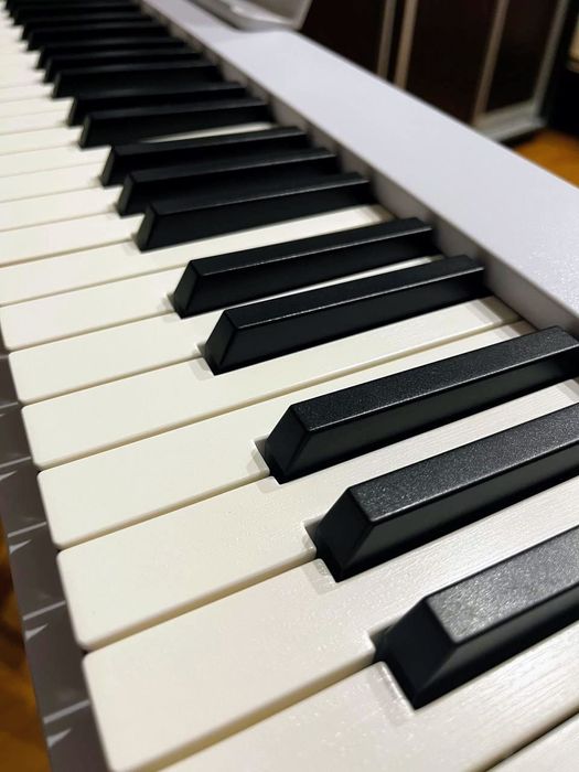 Нове біле цифрове піаніно складне портативне