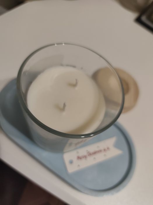 свічки ручної роботи з соевого воску,в слянній тарі .Нові.