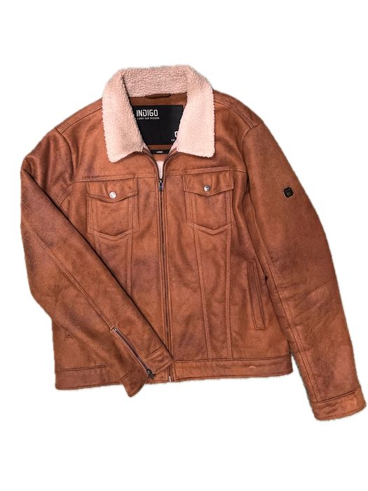 Куртка-пілот  Indigo Suede Jacket[ розмір L ]