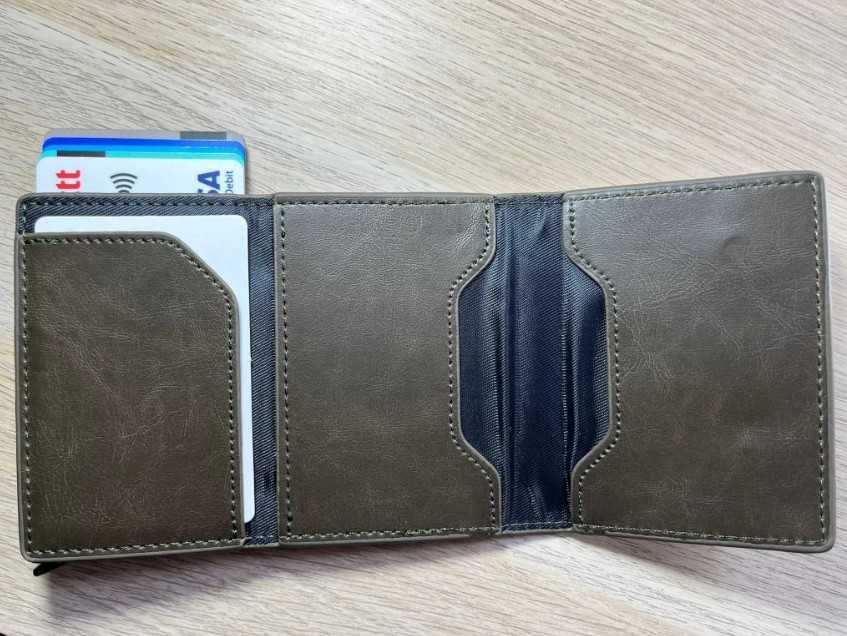 Novas carteiras RFID - Porta moedas - Castanho escuro