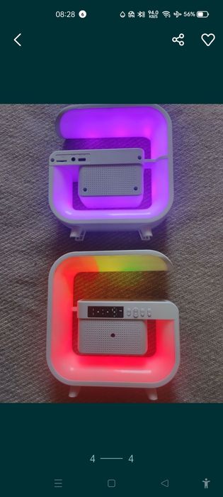 Светильник . Камера наблюдения . Беспроводная зарядка . Часы .