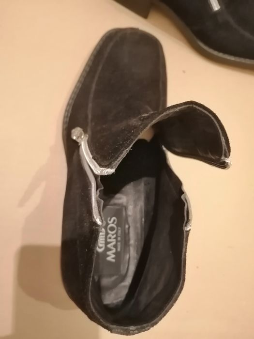 Черевики сапоги чоловічі мужские "Maros" Италія р. 43, замша,чорні